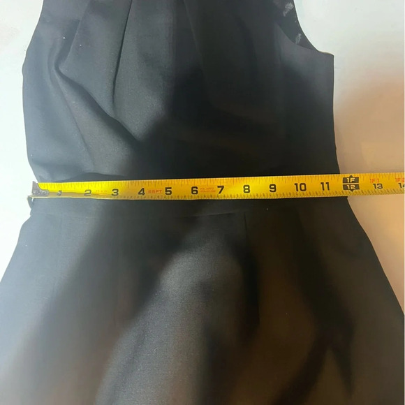 Elie Tahari Black Sleeveless Sheath Dress Size 4 Cocktail Wedding Brunch Classy - Picture 14 of 15
